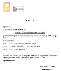 KOŠARKARSKI TURNIR POD OKRILJEM KZS, 2. SKL, FANTJE U13